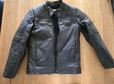 Coole Mango Kids Jacke, Lederimitat, Gr. 140, Top Zustand!