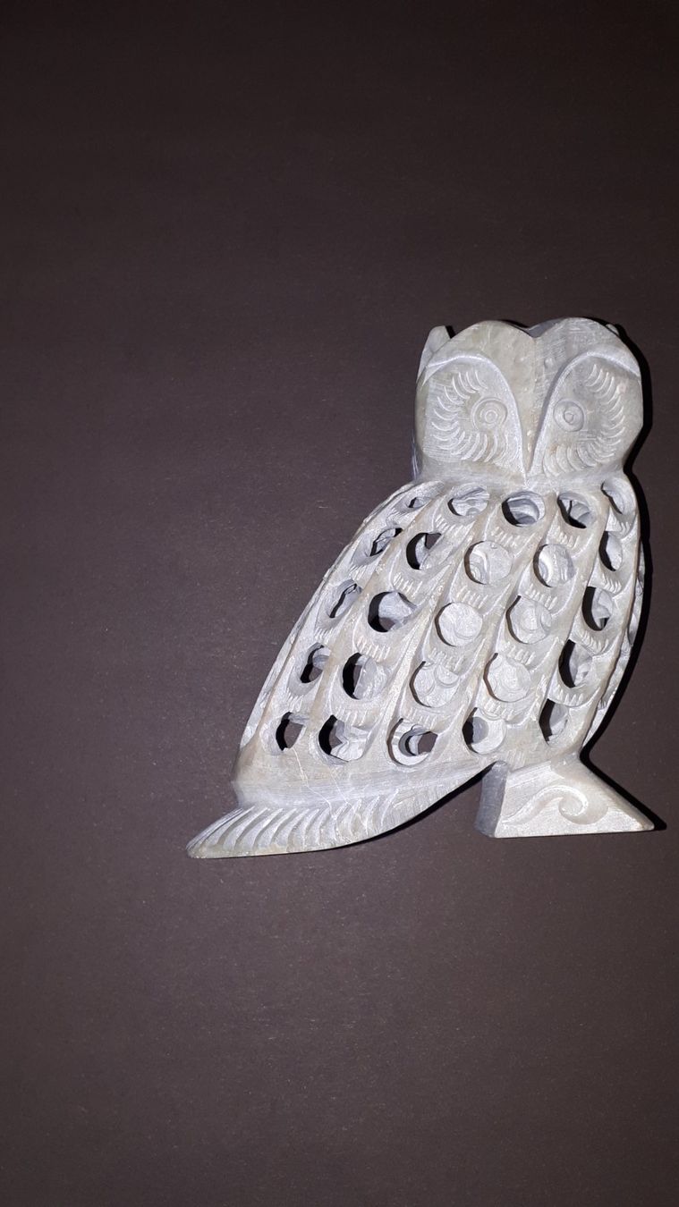 Statuette: Dekorative Stein Eule – Usato da Plagne venduto da Reticulum01 9