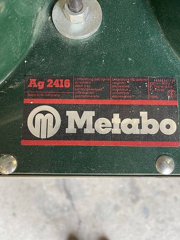 Tutte le macchine: Metabo AG 2416 Absauggerät  – Usato da Reichenbach i. K. venduto da fra_vpj6 2