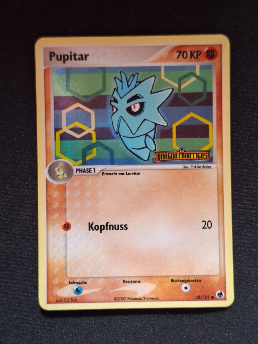 Pokémon Carte collezionabili: Pokemon Pupitar Reverse 58/101 EX Dragon Frontiers – Usato da Gammen venduto da Karbax