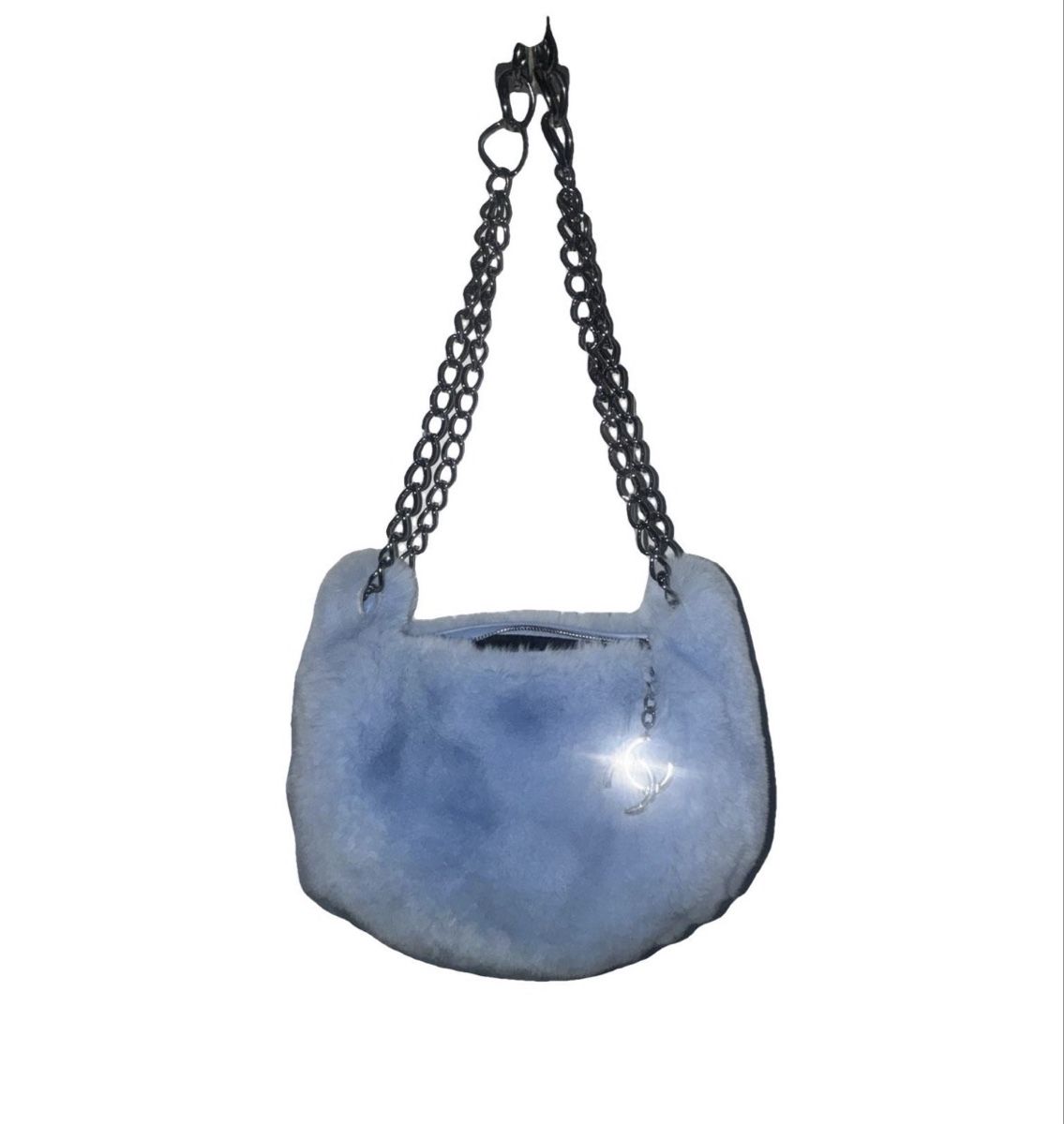 Chanel Borse da donna: Sac Chanel fourrure véritable bleu pastel – Usato da Genève venduto da ken_7mrb
