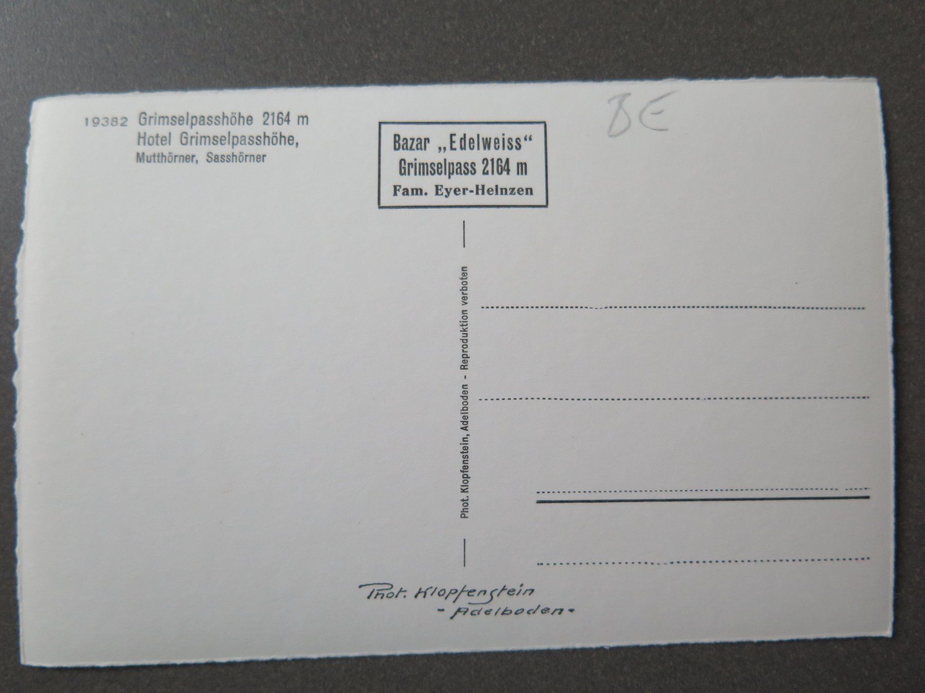 Cartes postales: GRIMSEL PASSHÖHE -  SAURER-POSTAUTO - ALTE AUTOS – D'occasion à Wittenbach par lipasal 2