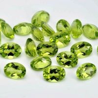 10 Natur Peridote zertifiziert 7.1ct tw Edelstein Juwellerie