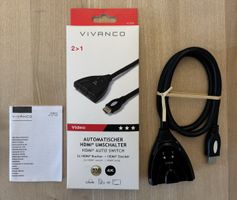 HDMI Kabel 1 auf 2 Anschlüssen, Länge 0.8m, Vivanco