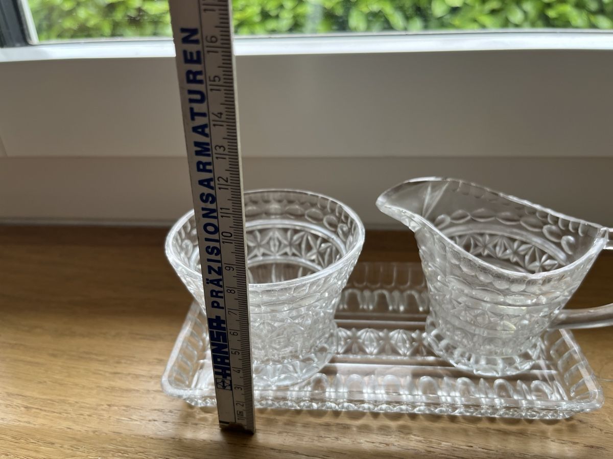 Zuccheriere: Milch und Zucker Kristall-Set Antik – Usato da Freienbach venduto da alile 3