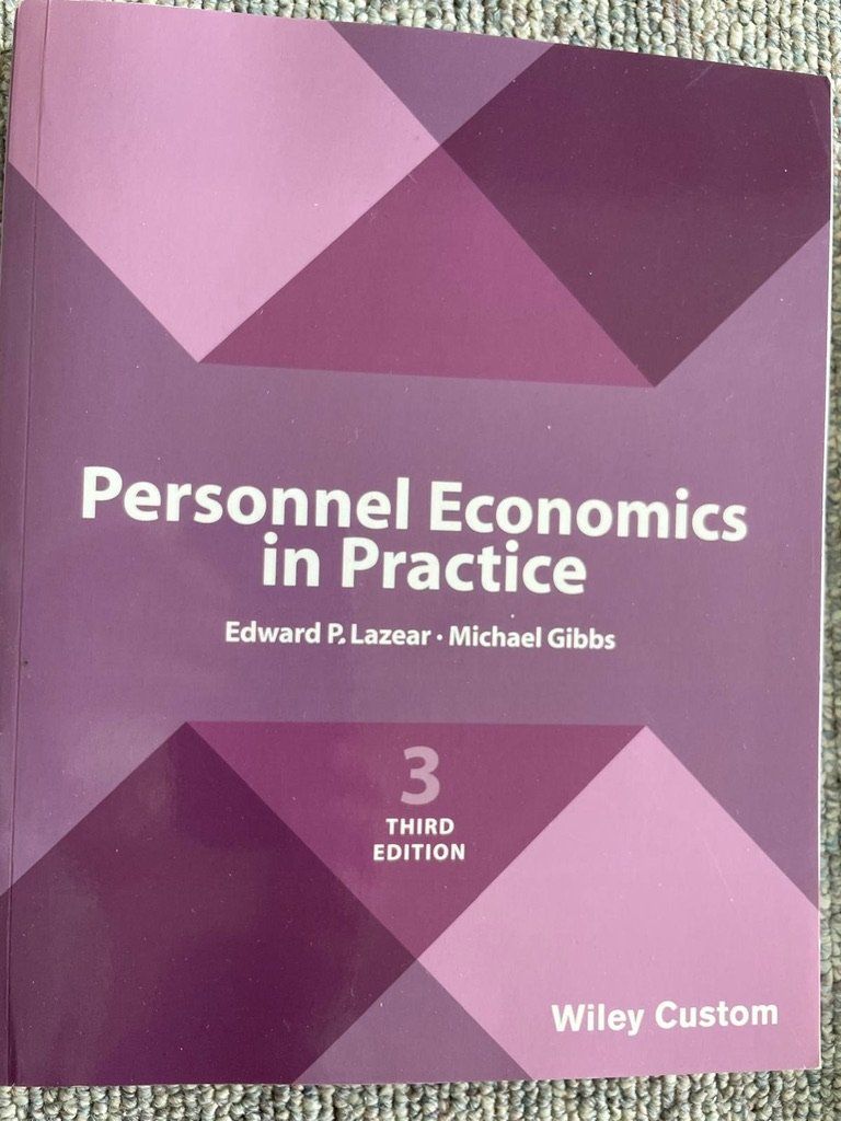 Bücher: Personnel Economics in Practice 3rd Edition – Gebraucht aus Arlesheim von cyr_nl9g
