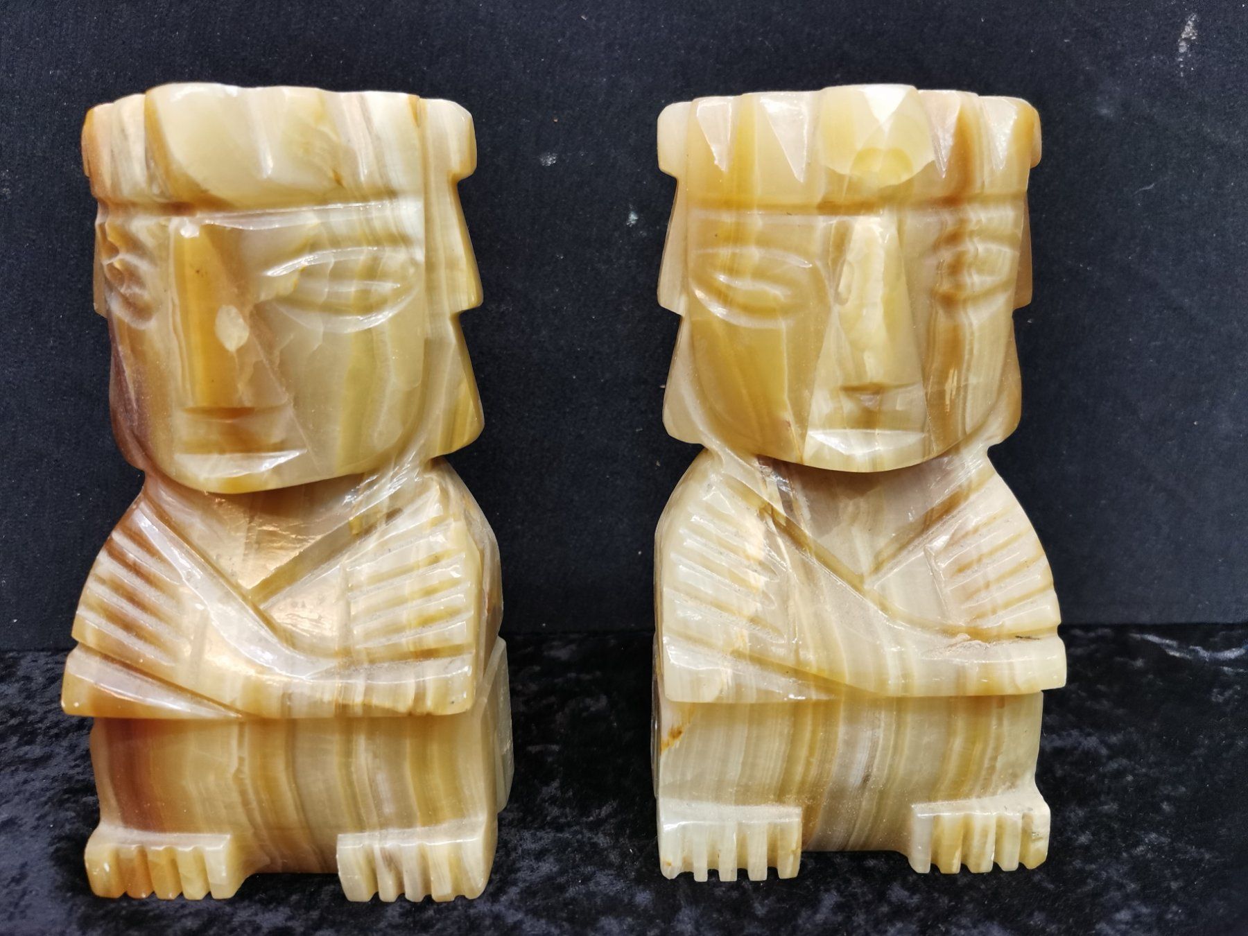 Skulpturen & Statuen: PAIRE DE STATUES EN PIERRE NATURELLES – Gebraucht aus Genève von Leboucheoreilles 1