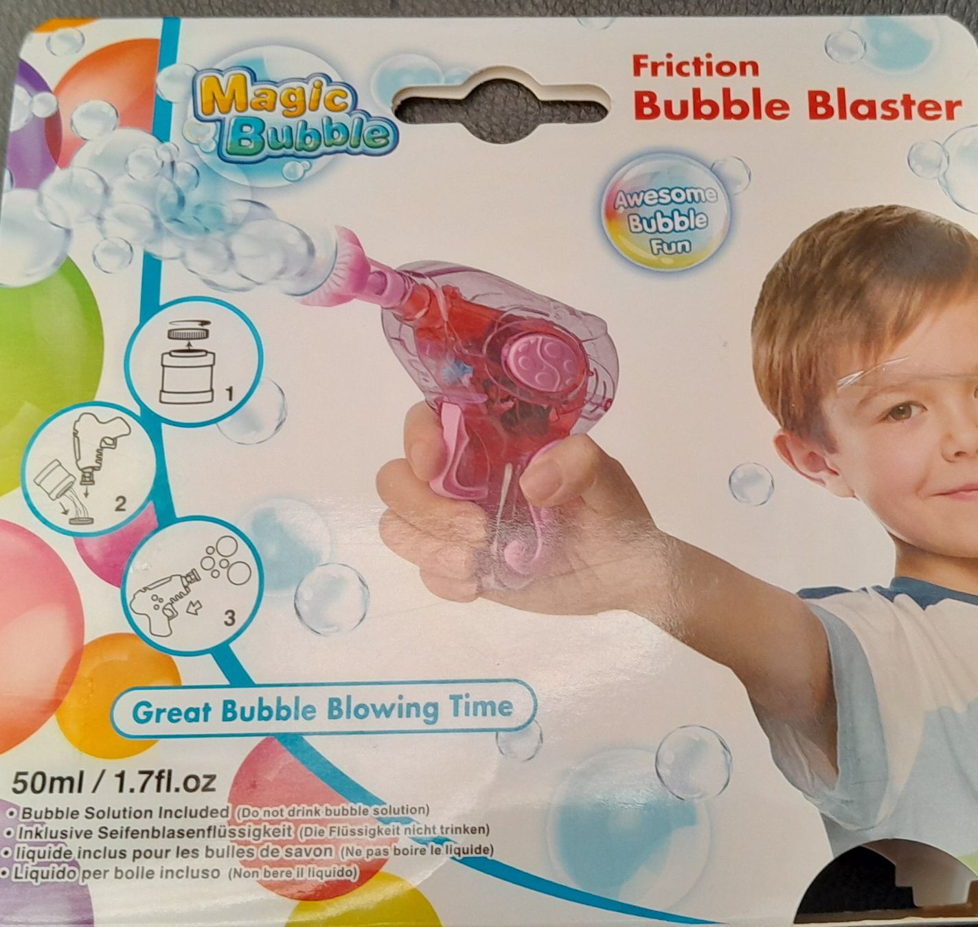 Giocattoli: Bubble Blaster Magic Bubble Wasserpistole – Usato da Zürich venduto da cole15 1