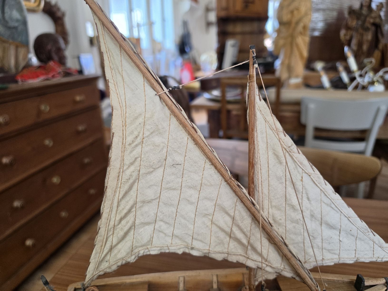 Kit di modellismo & Modellini statici: Segelschiff Modell aus Holz mit Ständer.. – Usato da Mettlen venduto da elios0888 2
