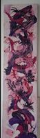 Gemälde, abstrakte Kunst, Lila und Rosa,handmade 20×80