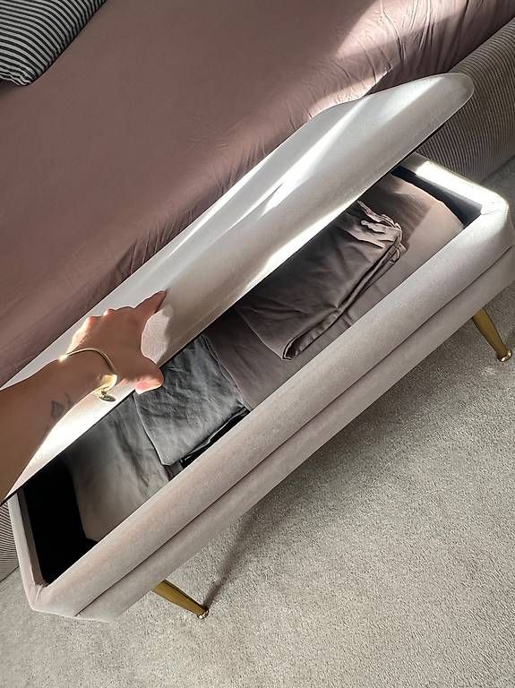 Tabourets: Beiger Hocker – D'occasion à Siebnen par dia_672h 2