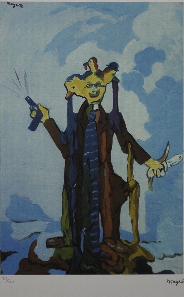 Foto & Immagini: RENÉ MAGRITTE LITHOGRAPHIE  HANDNUMMERIERT DRUCKSIGNIERT – Usato da Gersau venduto da kunst-online