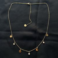 18KGP Zirkonia Charms Halskette