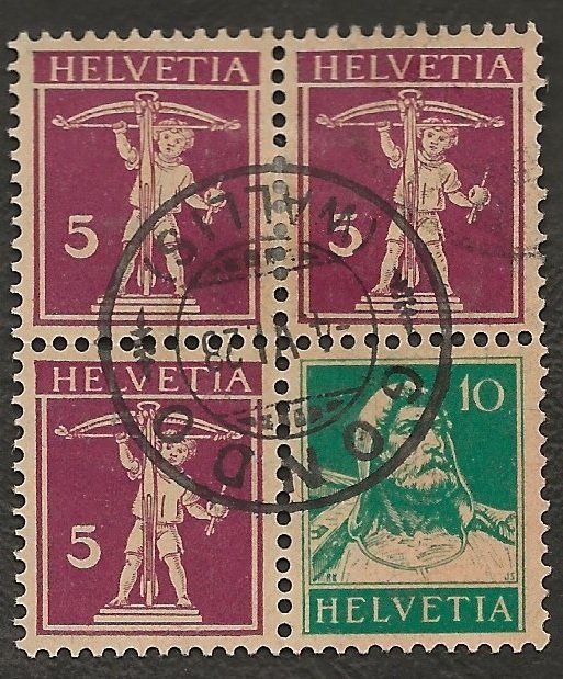 Alle Briefmarken: Schweiz Zusammenhängende Z10 oder Z11 Katalog 80.- – Gebraucht aus Au ZH von xelagreb01