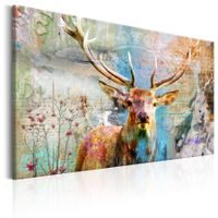 XL Wandbild Hirsch 🦌 Abstrakt NEU - fertig gerahmt!