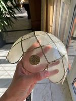 Vintage Handgefertigter Lampenschirm gold