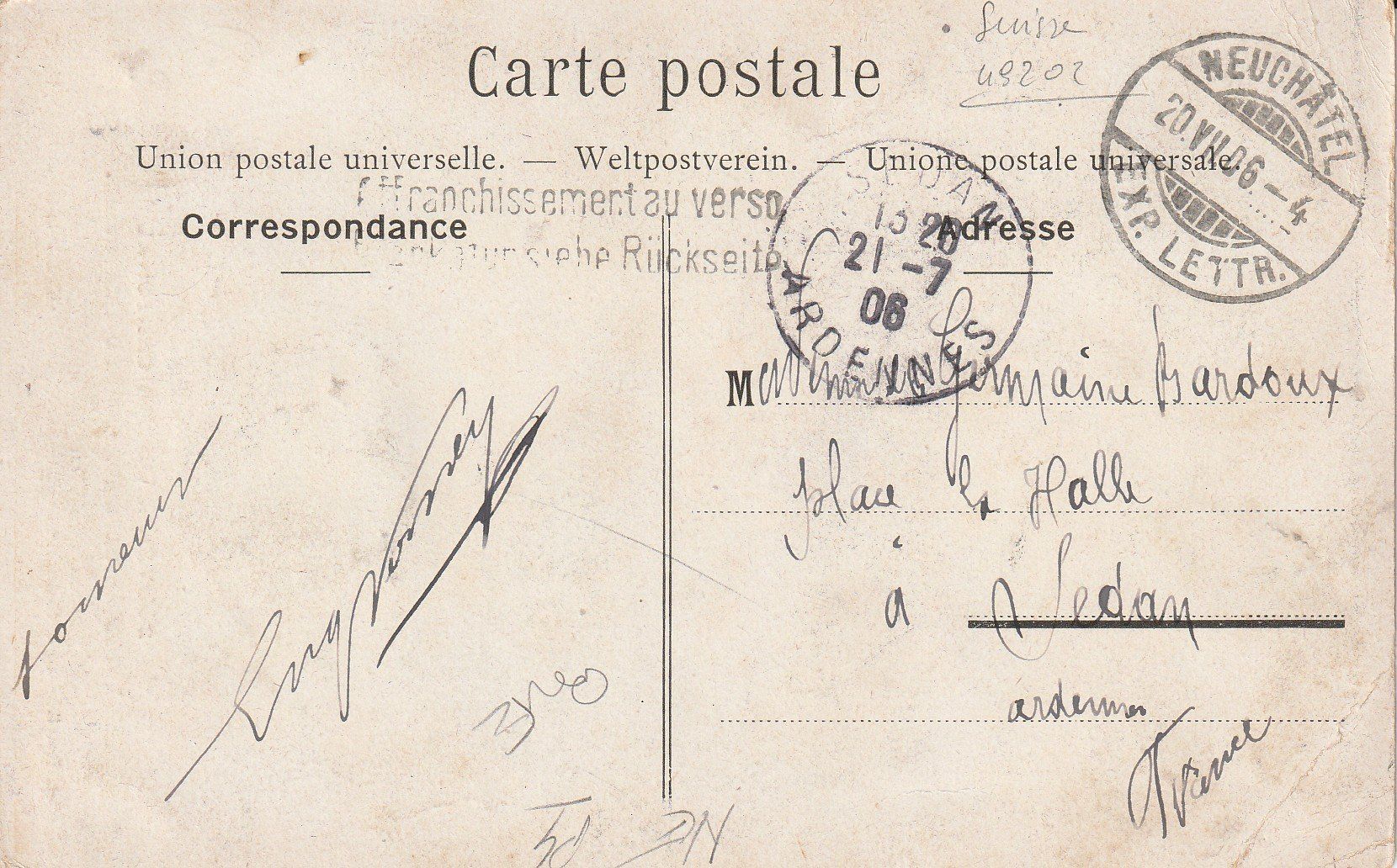 Cartoline postali: Tir Cantonal Neuchâtelois 1906 – Usato da Crémines venduto da clifden92 1