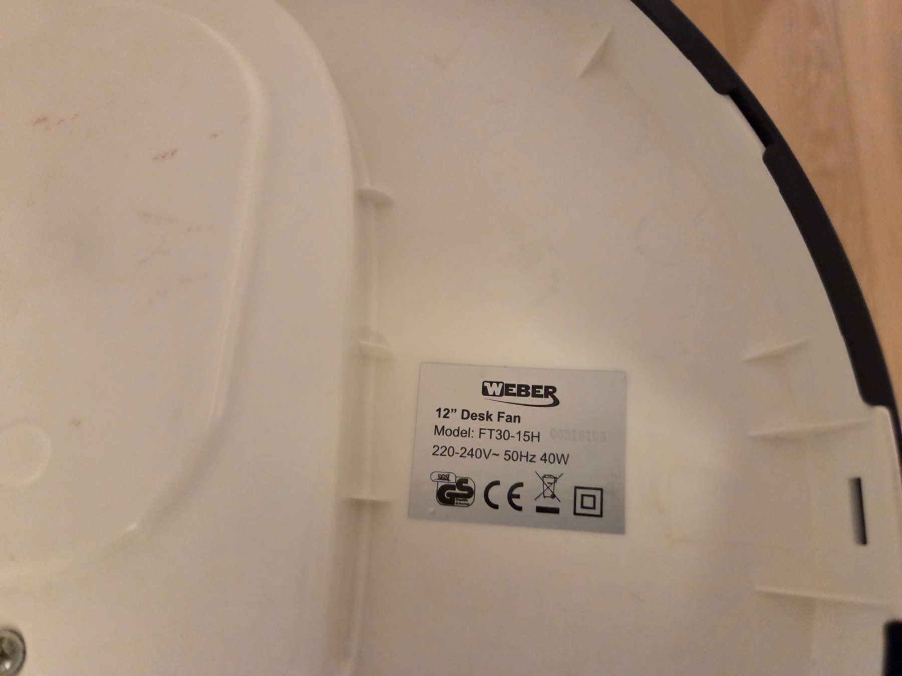 Ventilatori: Weber Tischventilator 30 cm / 12' Desk Fan – Usato da Ennetbürgen venduto da Riwemogmbh 1