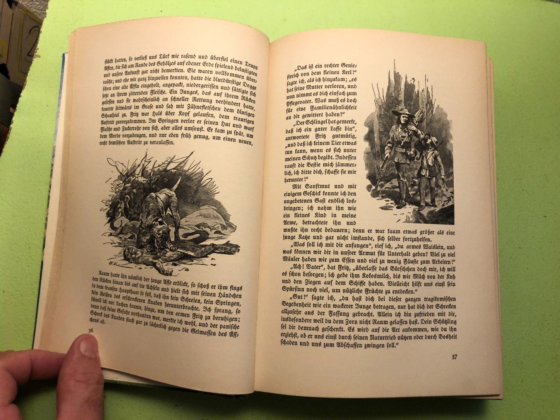 Libri: Johann David Wyss: Der schweizerische Robinson. – Usato da Zürich venduto da allp 5