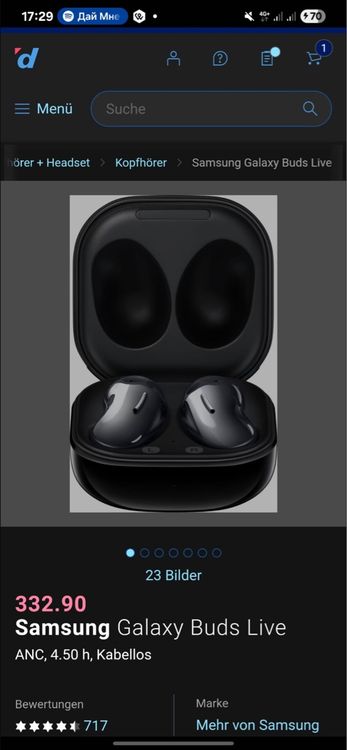 Samsung Kopfhörer: Samsung Galaxy Buds live with active noice Cancelling Neue – Neu und originalverpackt aus Luzern von gal_28xl 3