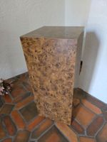 Holz Säule Ständer Hocker Vogelaugen Ahorn Walnuss