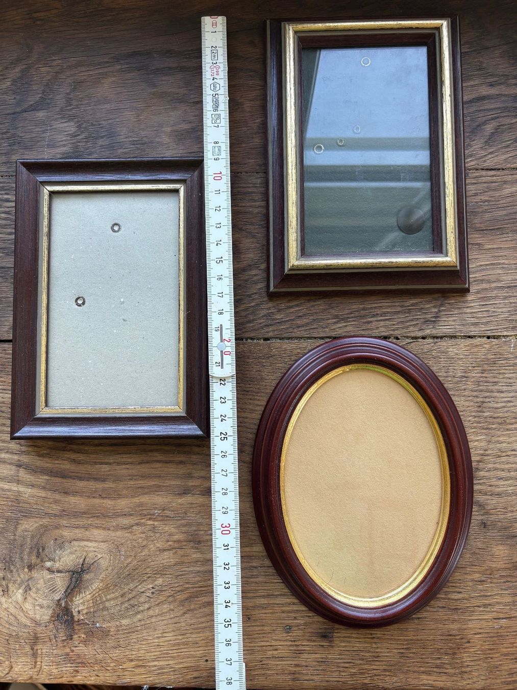 Cornici: 3er Set Vintage Bilderrahmen Holzrahmen Goldrand – Usato da Horgen venduto da uge_pd5p 3