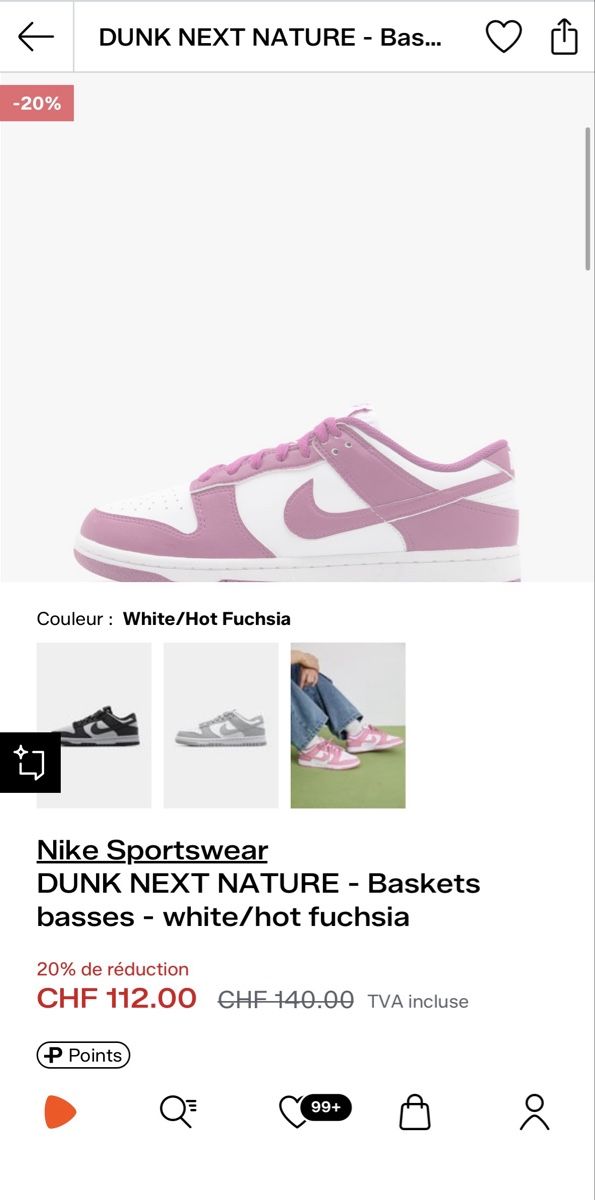 Nike Herrenschuhe: Chaussures Nike rose – Neu (gemäss Beschreibung) aus Mont-sur-Lausanne von Julie_cty 5