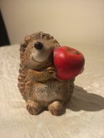 Deko Figur Igel mit Apfel neuwertiger Zustand