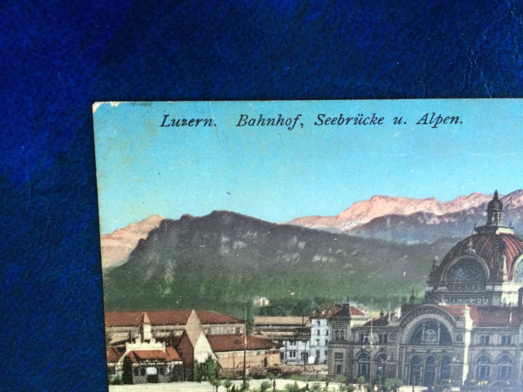Cartes postales: AK Bahnhof Seebrücke Luzern – Défectueux à Küssnacht am Rigi par cartolina-1 2