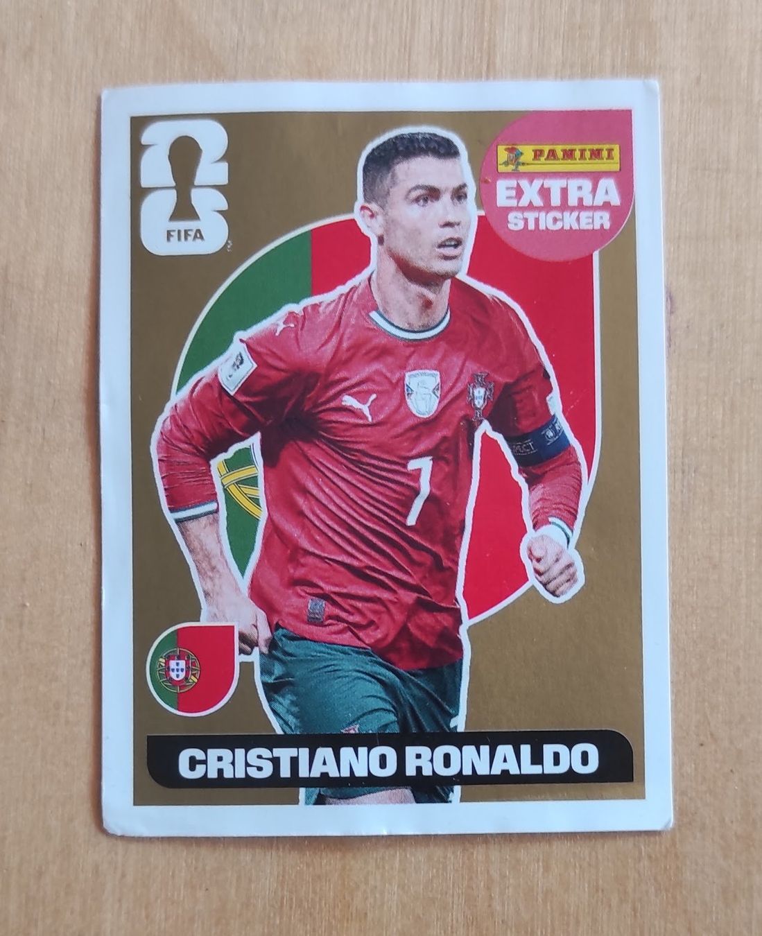 Panini Carte collezionabili: Panini Extra Sticker Cristiano Ronaldo Gold – Usato da St. Gallen venduto da Bee_Lee