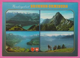 Wandergebiet Brunnen - Urmiberg 4-Bild Karte