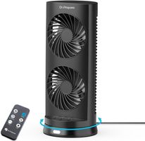 Mini Tischventilator USB-C leise Fernbedienung Timer 110°