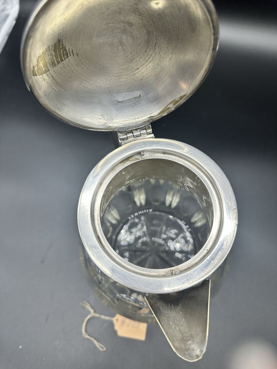Carafes: Vintage Silver Plated & Cut Crystal Jug – D'occasion à Villmergen par JacRon 4