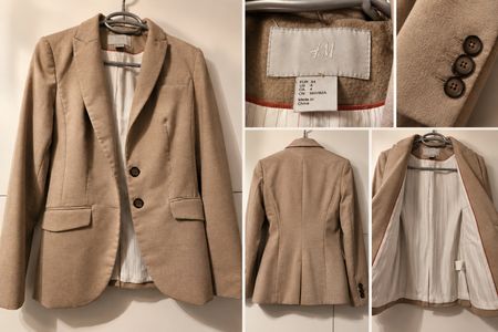 Damen Blazer H&M beige Grösse 34 guter Zustand gebraucht