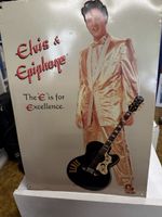 Elvis Epiphone Reklameschild The E is for Excellence drei D