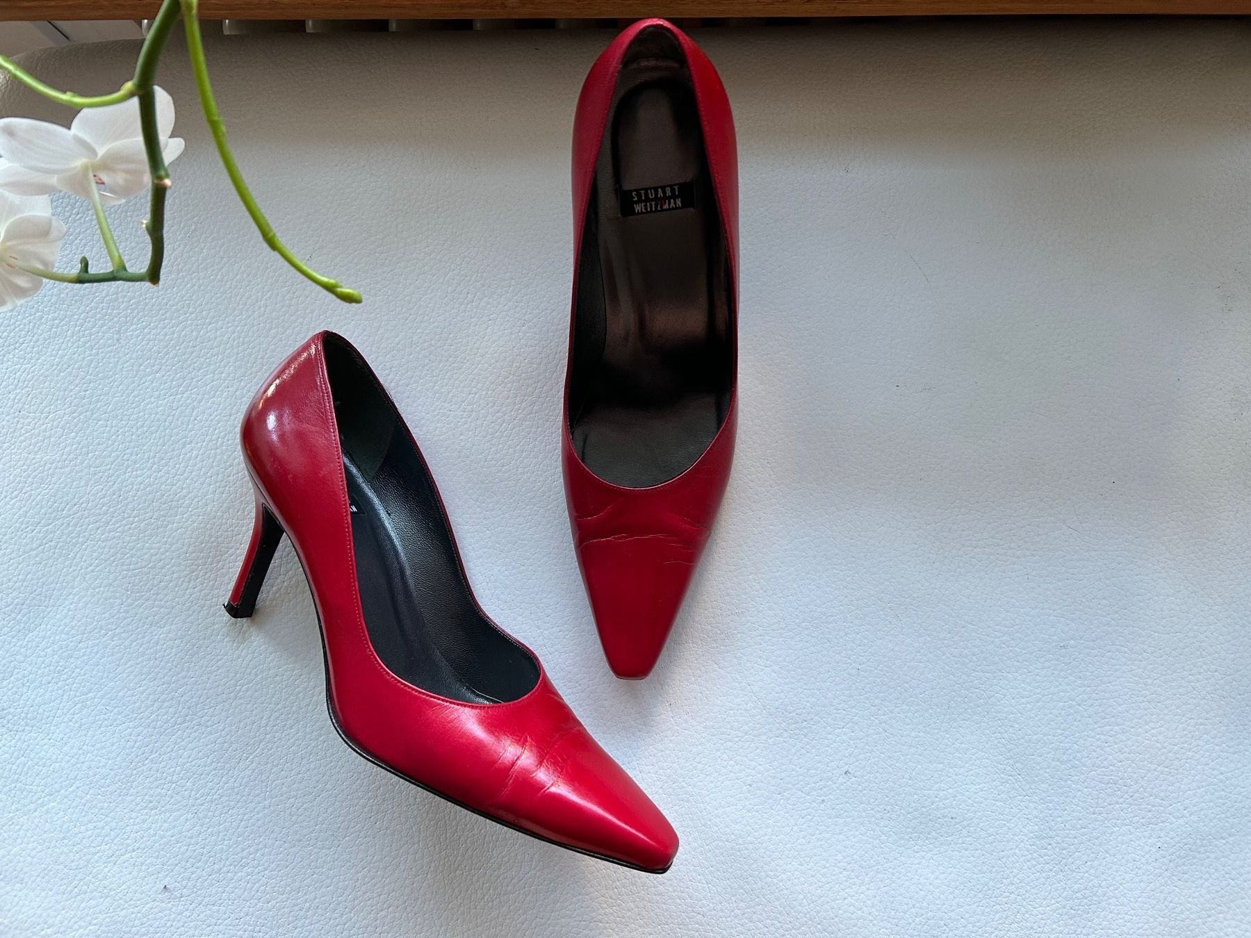Stuart Weitzman Scarpe da donna: Stuart Weitzman red heels (37) – Usato da Rüschlikon venduto da Tey_sl
