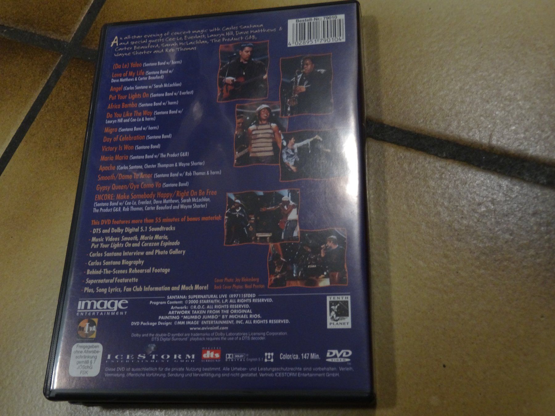 Tutti i DVDs: Santana Supernatural Live DVD – Usato da Olten venduto da Disc-Ausverkauf 2