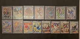 Cartes Pokémon : lot de 15 cartes AR, FA 🏴󠁧󠁢󠁥󠁮󠁧󠁿 NM