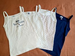 Lot de 4 Débardeurs Petit Bateau, taille 6 ans - Été☀️