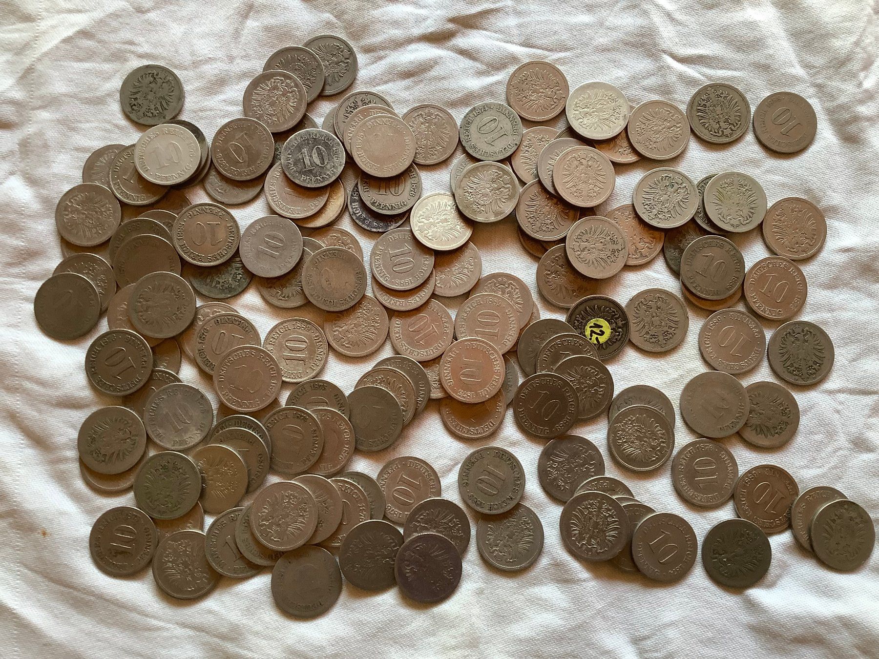 Tutti le monete: 141x 10 Pfennig Jäger 4 - – Usato da Emdthal venduto da TribunX