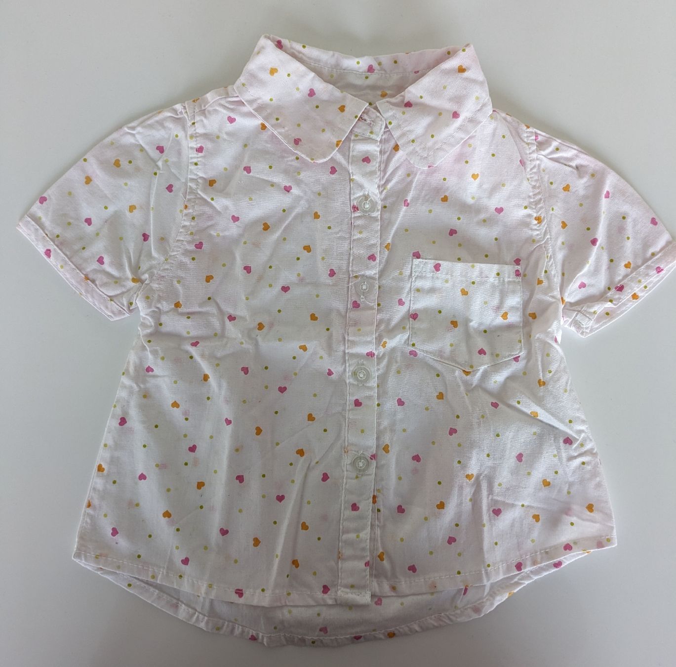 Camicie, Top & T-shirt: Bluse mit Herzen, Grösse 74 – Usato da Kölliken venduto da mic_9n9d