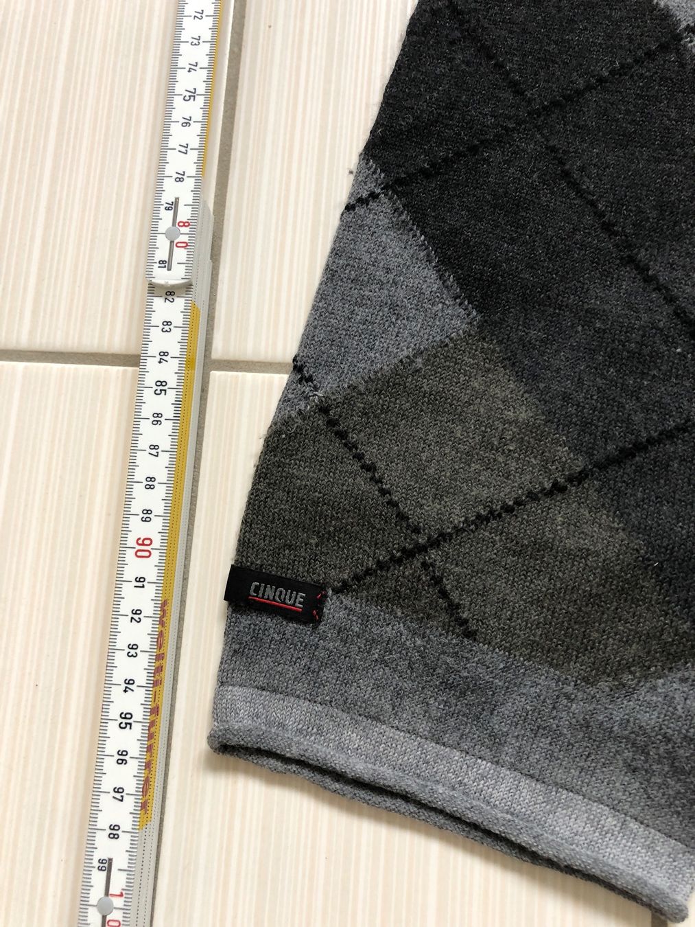 Echarpes: CINQUE Winterschal / Herrenschal mit Argyle Muster, Grau – D'occasion à Arth par Vrecam51 1