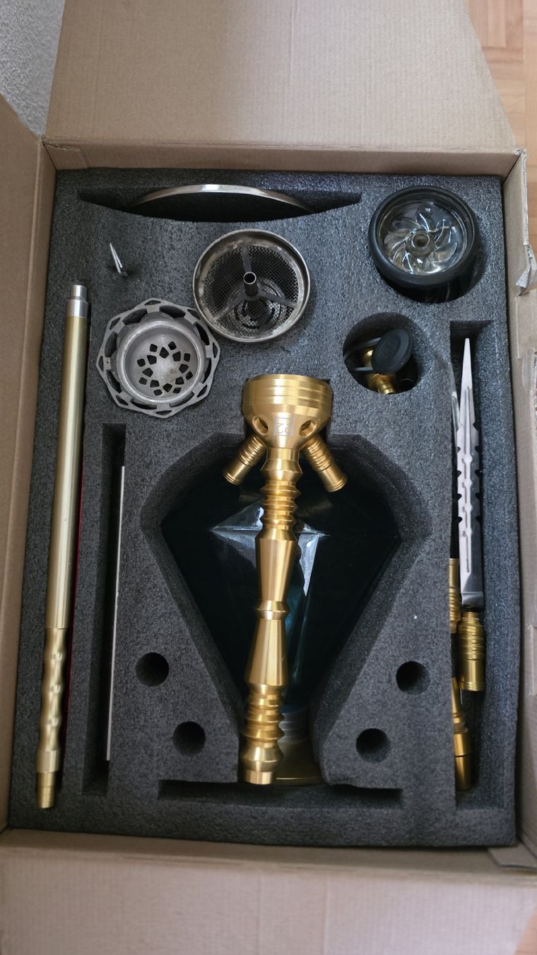 Narguilés: Chicha R2 Premium Hookah ensemble bleu or  – D'occasion à Elsau par 7josedeguelle 5