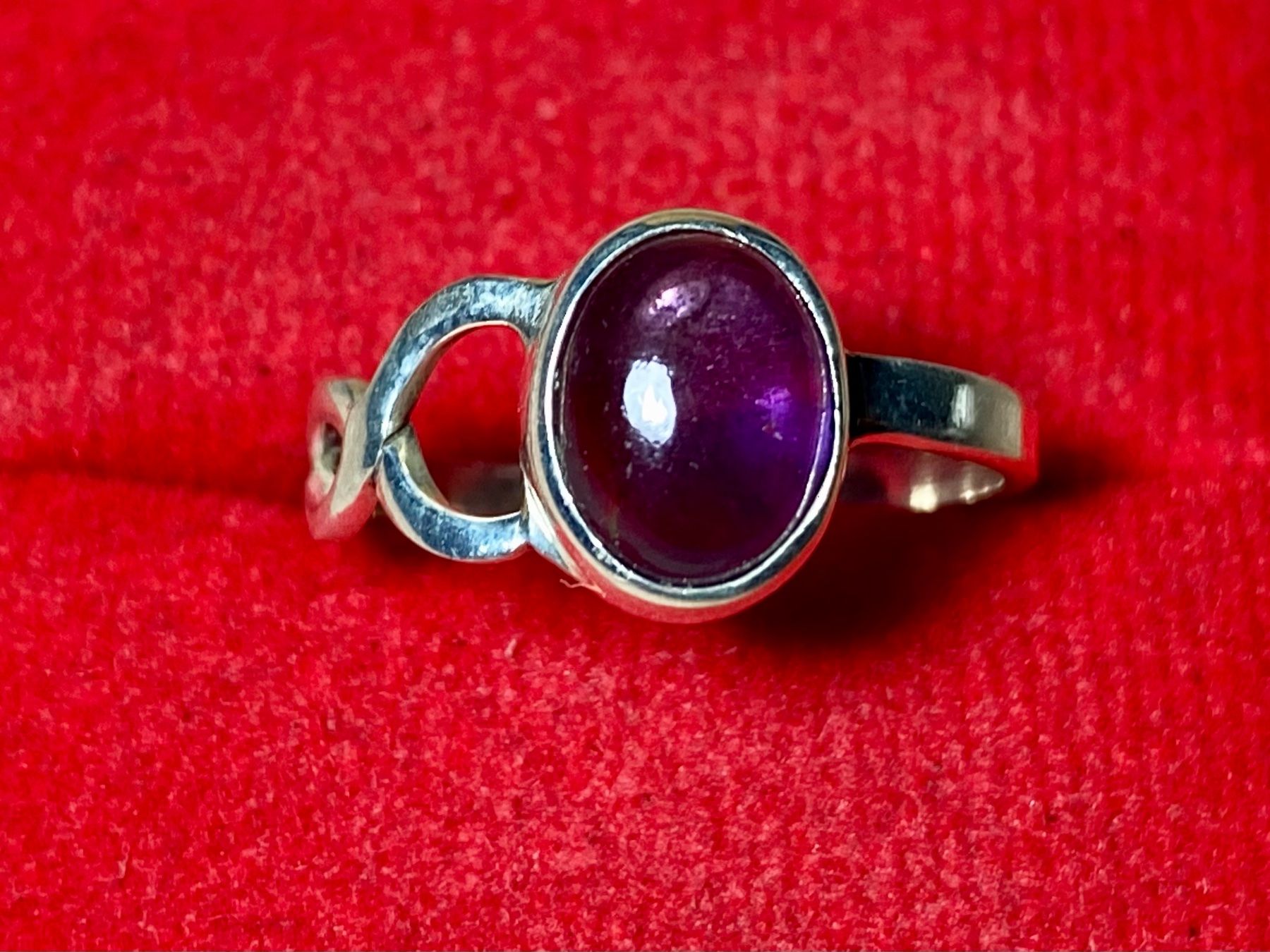 Anelli: kunstvoller Silberring - natürlicher Amethyst – Nuovo e nell'imballaggio originale da Laax venduto da Kiki_Kingdom3 4