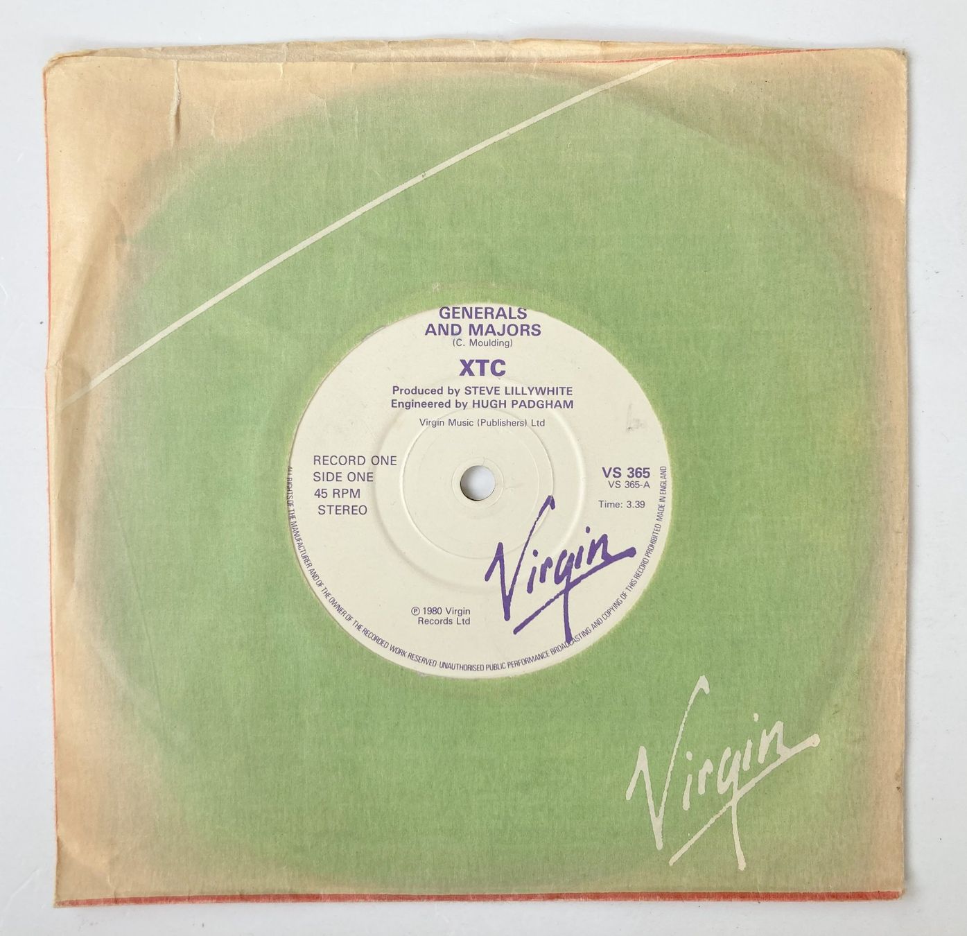 Dischi in vinile: XTC - GENERALS AND MAJORS – Usato da Bottens venduto da hotter-than-hell