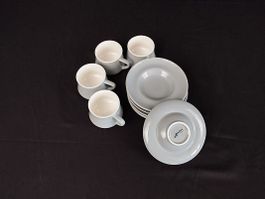 ALMINA Espresso-Tassen mit Untersetzer