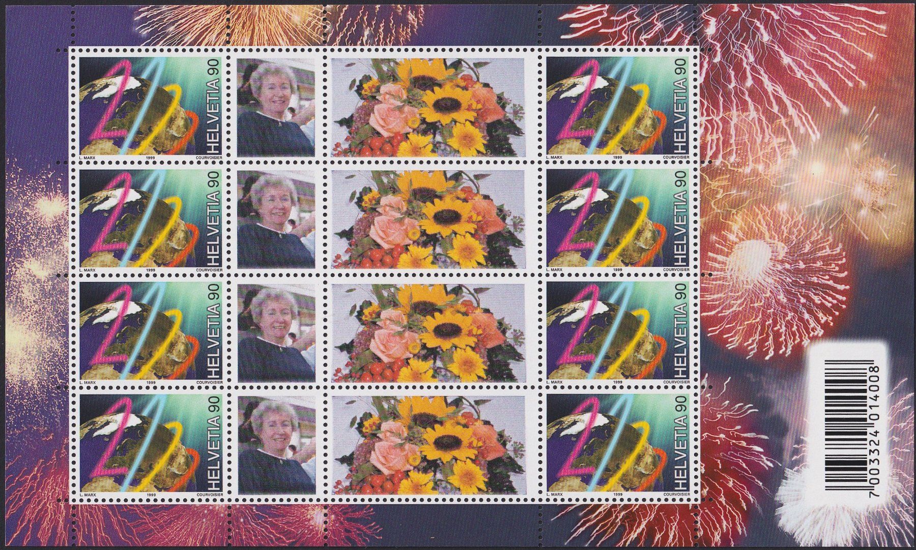 Tutti i francobolli: 2000: OS80E Millennium-Bogen postfrisch **. Kat: 220.- – Usato da Sursee venduto da Luzernerraute