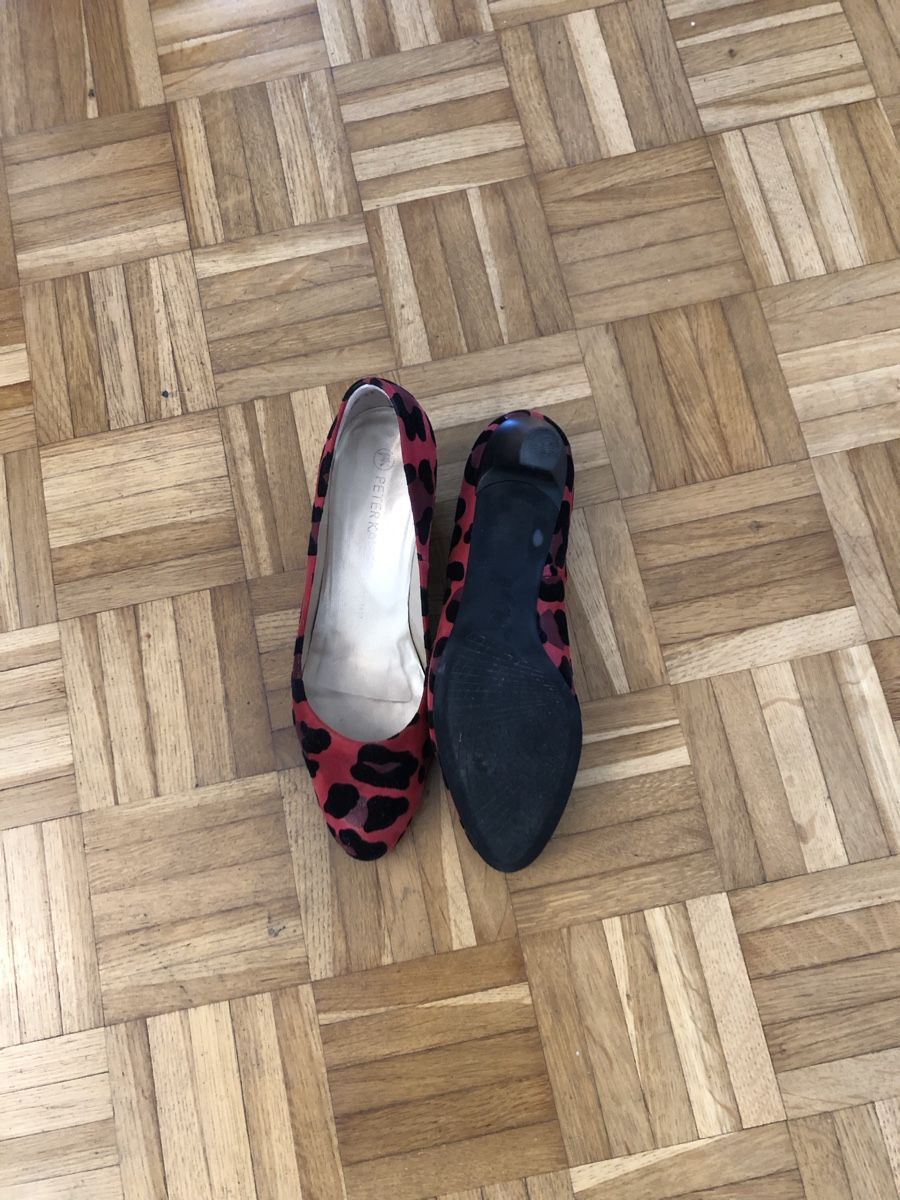 Kaiser Scarpe da donna: Peter Kaiser Pumps, Rot/Schwarz, Leoprint, Grösse 39 – Usato da St.Gallen venduto da sangi56 4