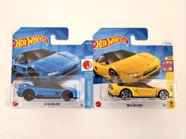 Hot Wheels '90 Acura NSX, blau & gelb, neu, OVP