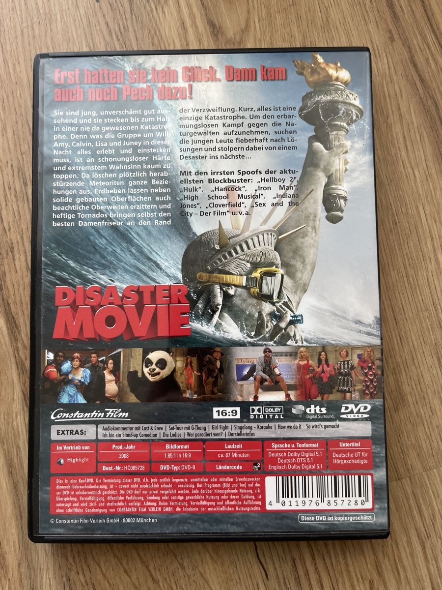 Tutti i DVDs: DVD Disaster Movie - Komödie – Usato da Gossau SG venduto da __roman__95 1